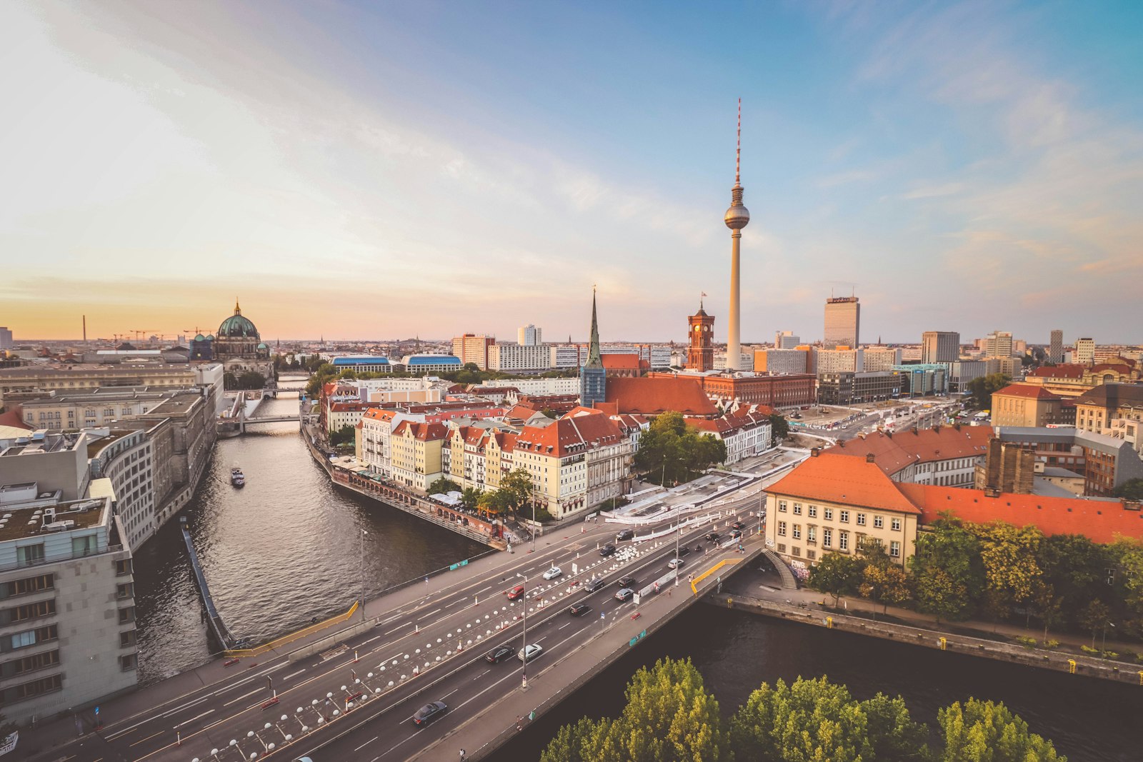 Germany Opportunity Card 2026 Berlin skyline at dusk