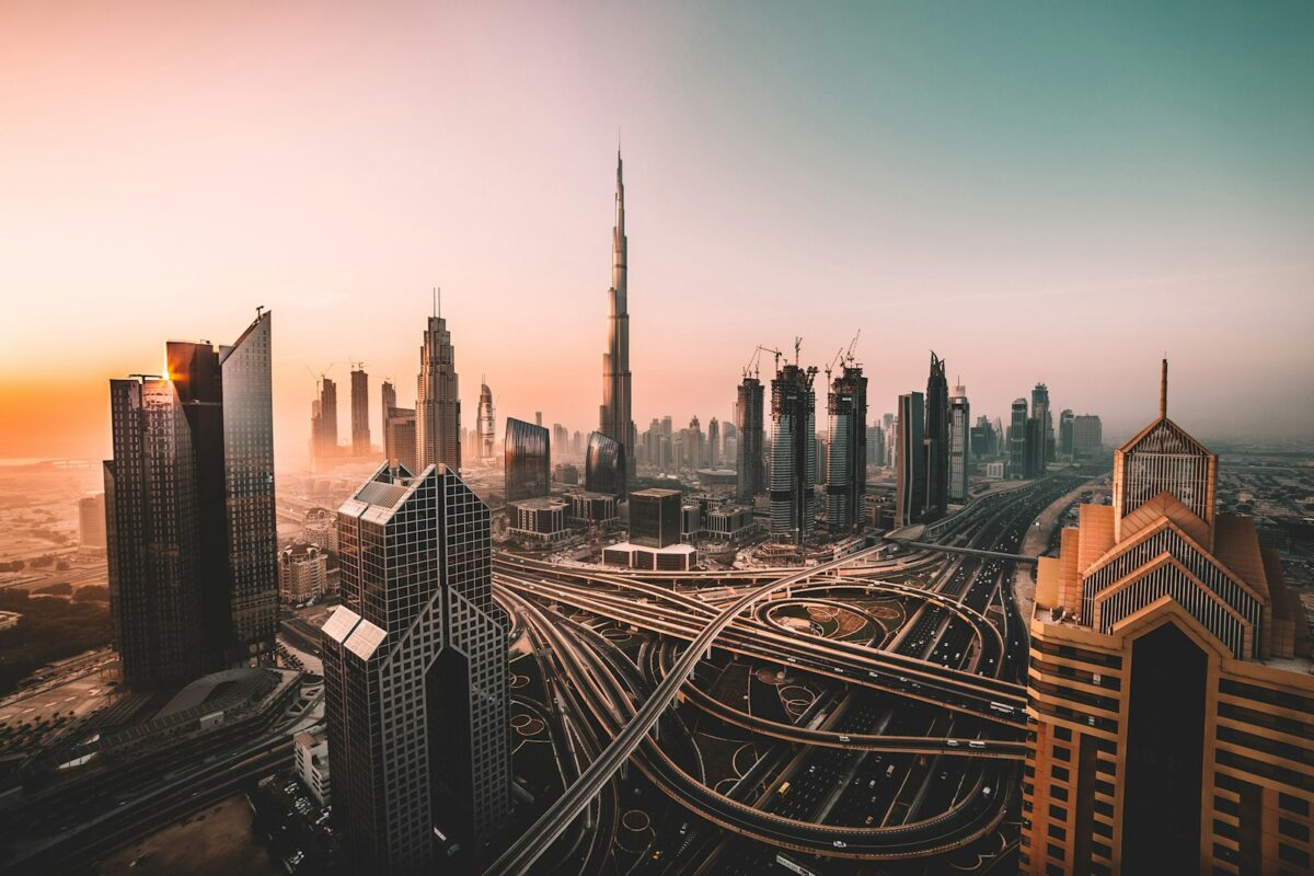 UAE Golden Visa 2026 — Dubai Marina skyline at dusk