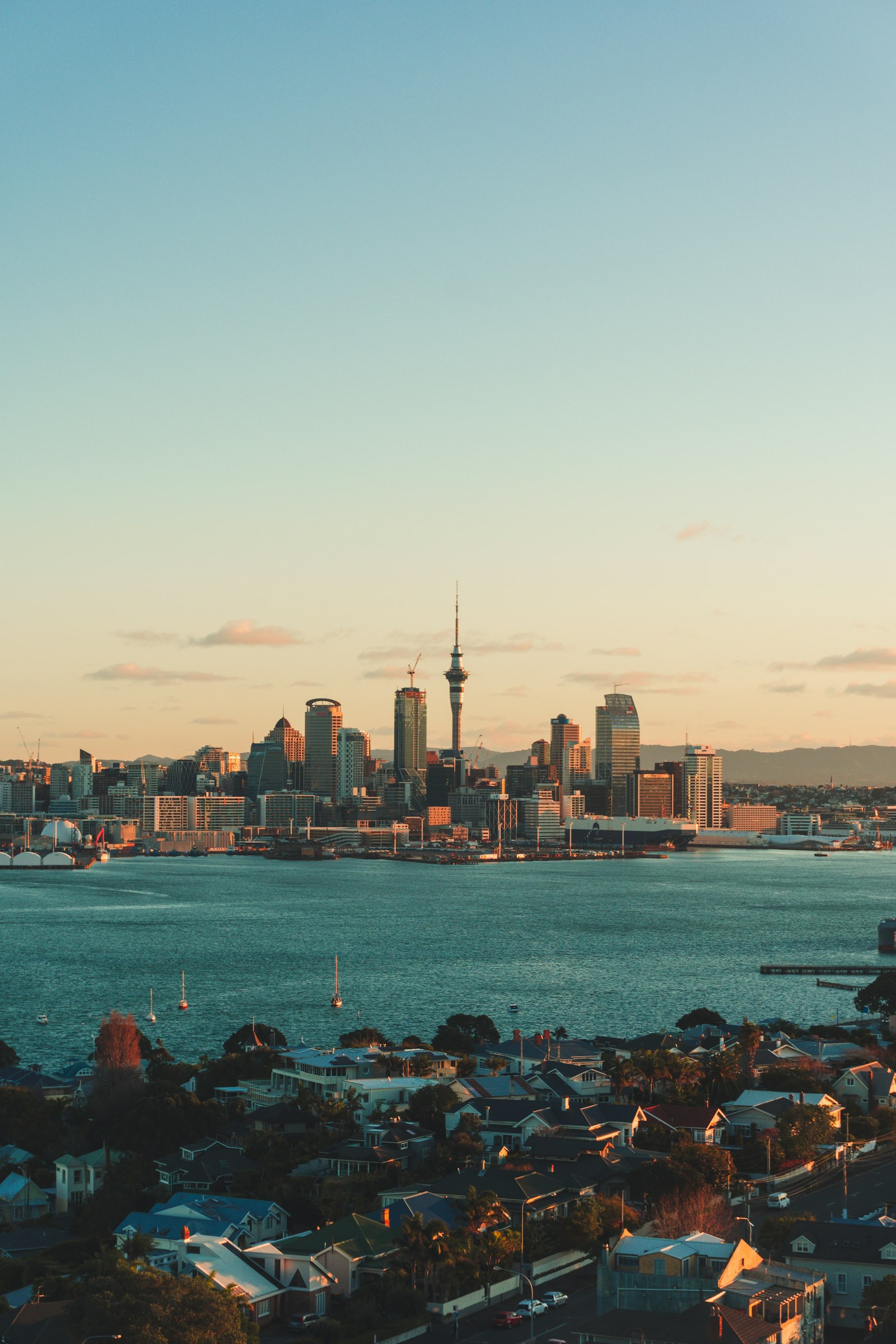 New Zealand Active Investor Plus visa view over Auckland harbour