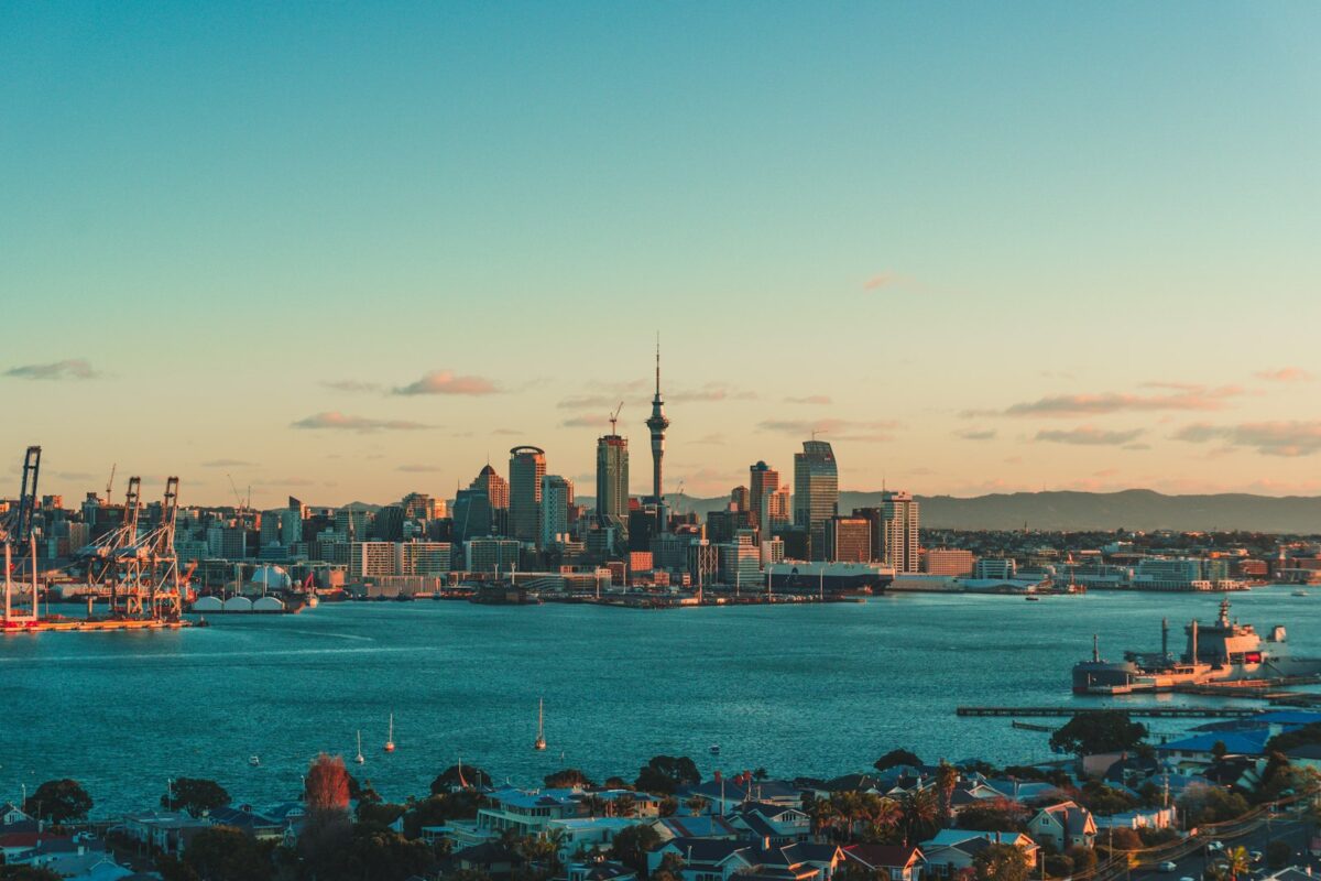 New Zealand AEWV English language rule — Auckland skyline