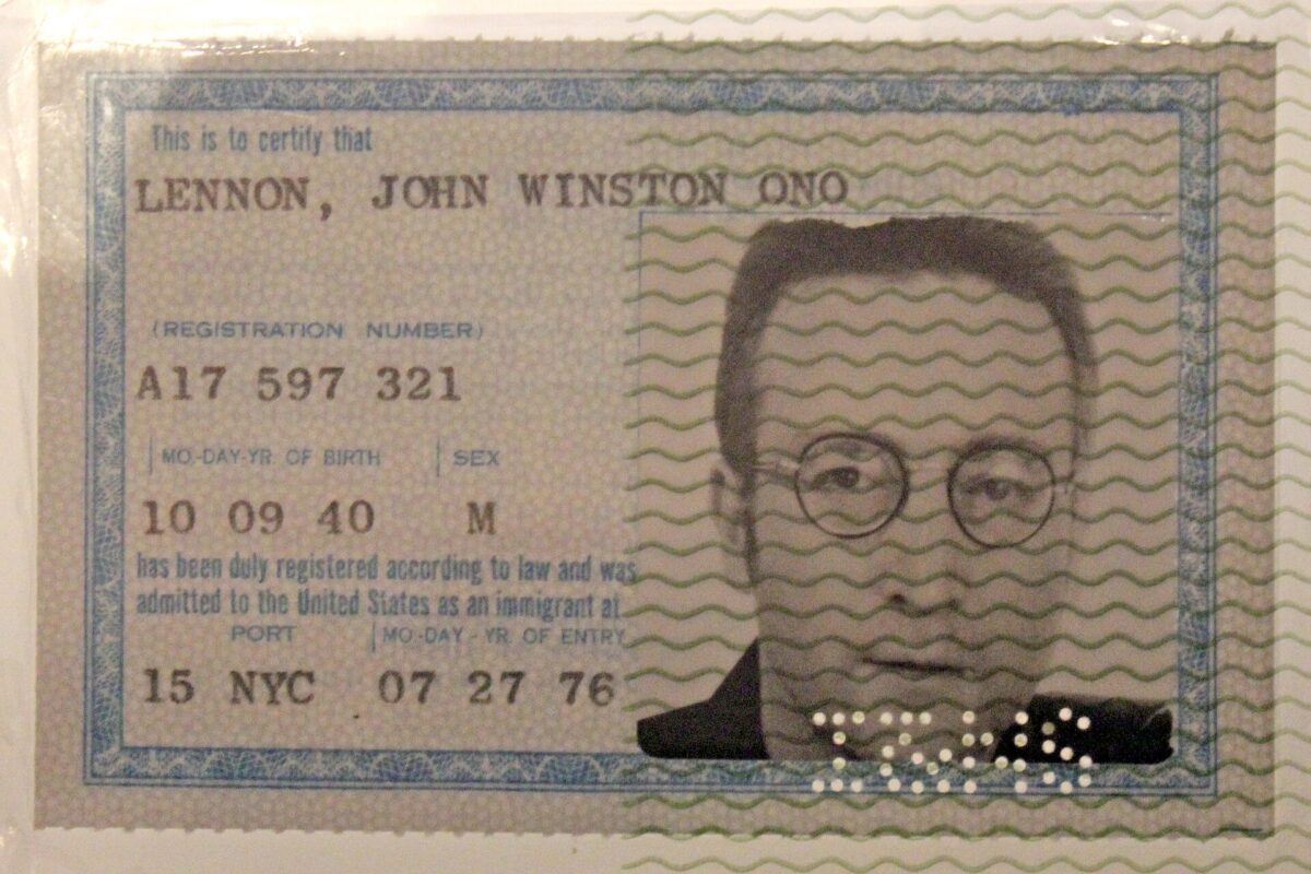 US green card document tied to the DV-2026 diversity visa deadline
