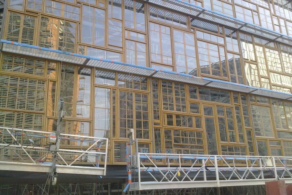 The Europa building in Brussels, seat of the Russia sanctions renewal talks