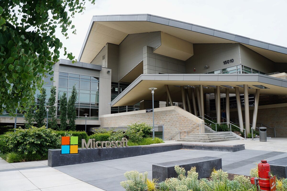Microsoft campus building, home of the Microsoft AI code of conduct