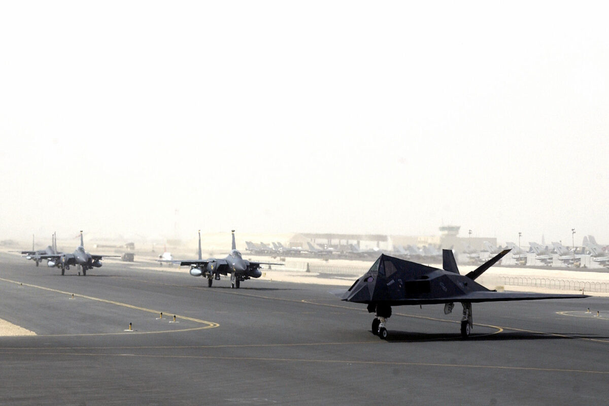 US air base aircraft, the kind of facility covered by the Pentagon watchdog Iran report