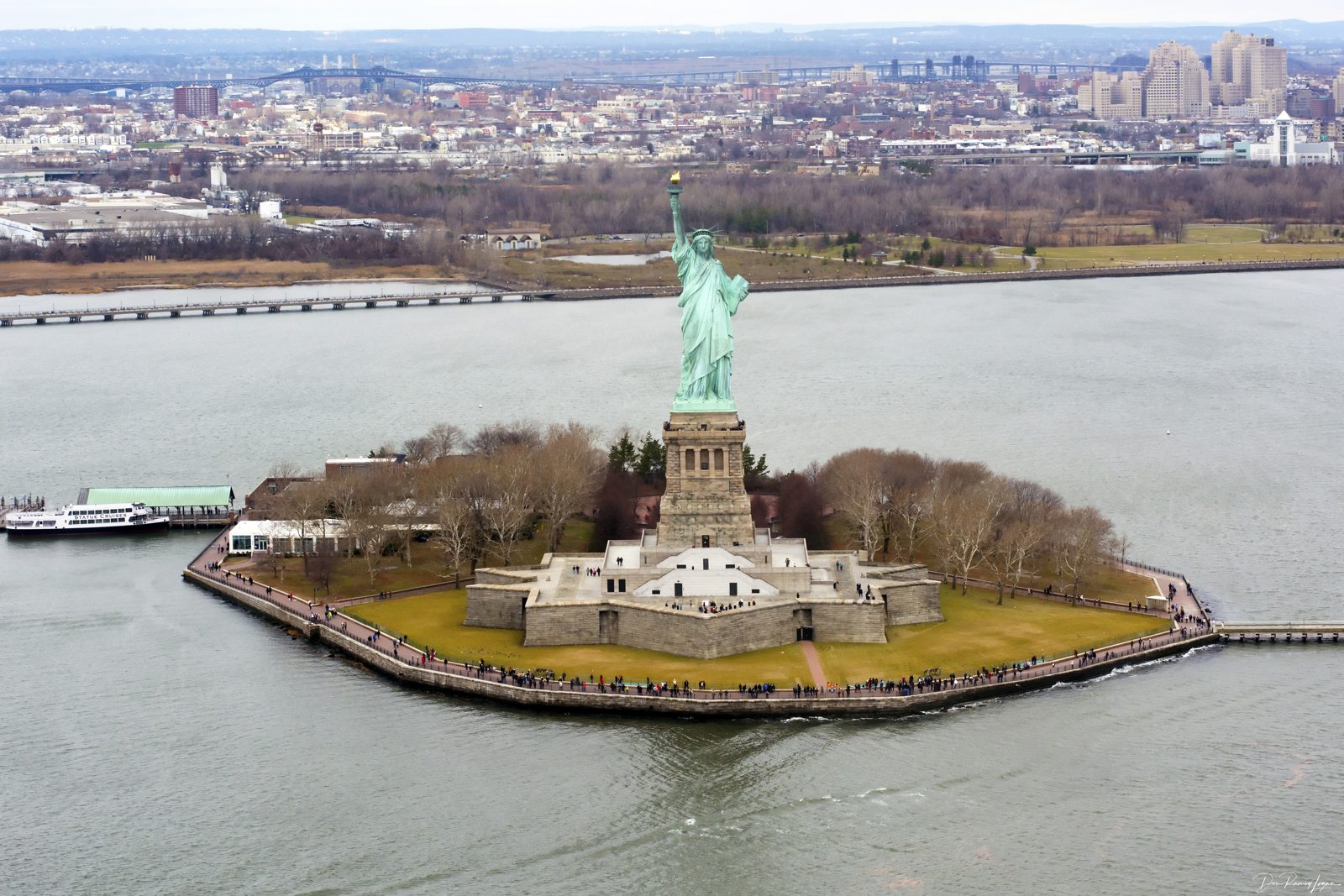 The Statue of Liberty, symbol of the public charge rule green card process for new arrivals