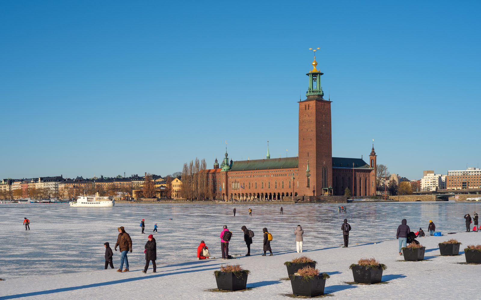 Stockholm City Hall, backdrop to the tightening Sweden general election race