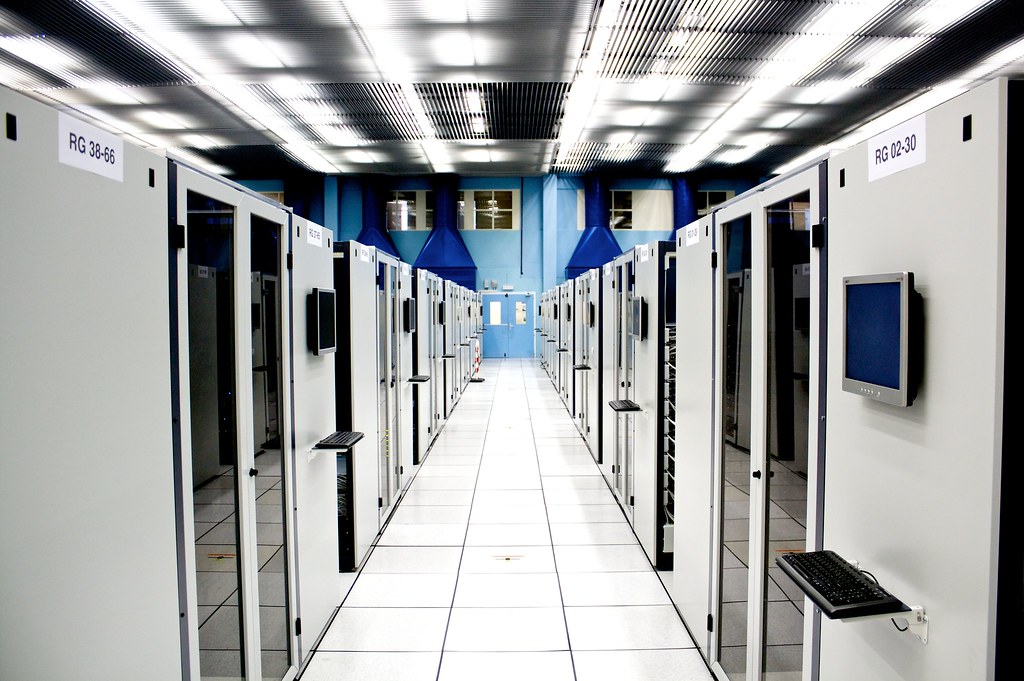 Rows of data centre servers like those behind the frontier models debated in the UN Security Council AI briefing