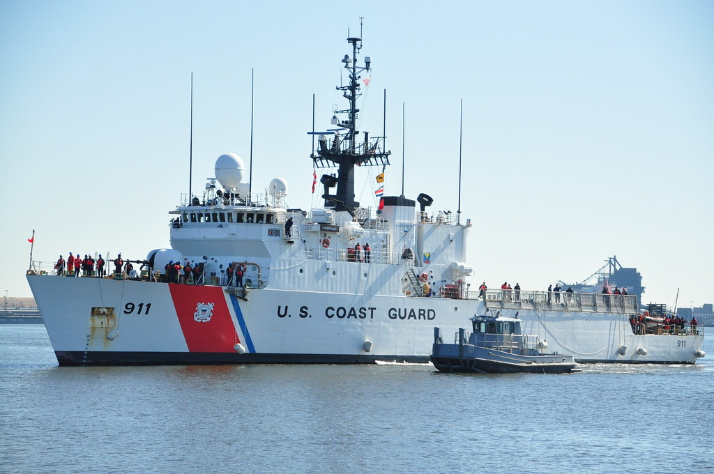 Caribbean drug boat strikes: US Coast Guard vessel underway