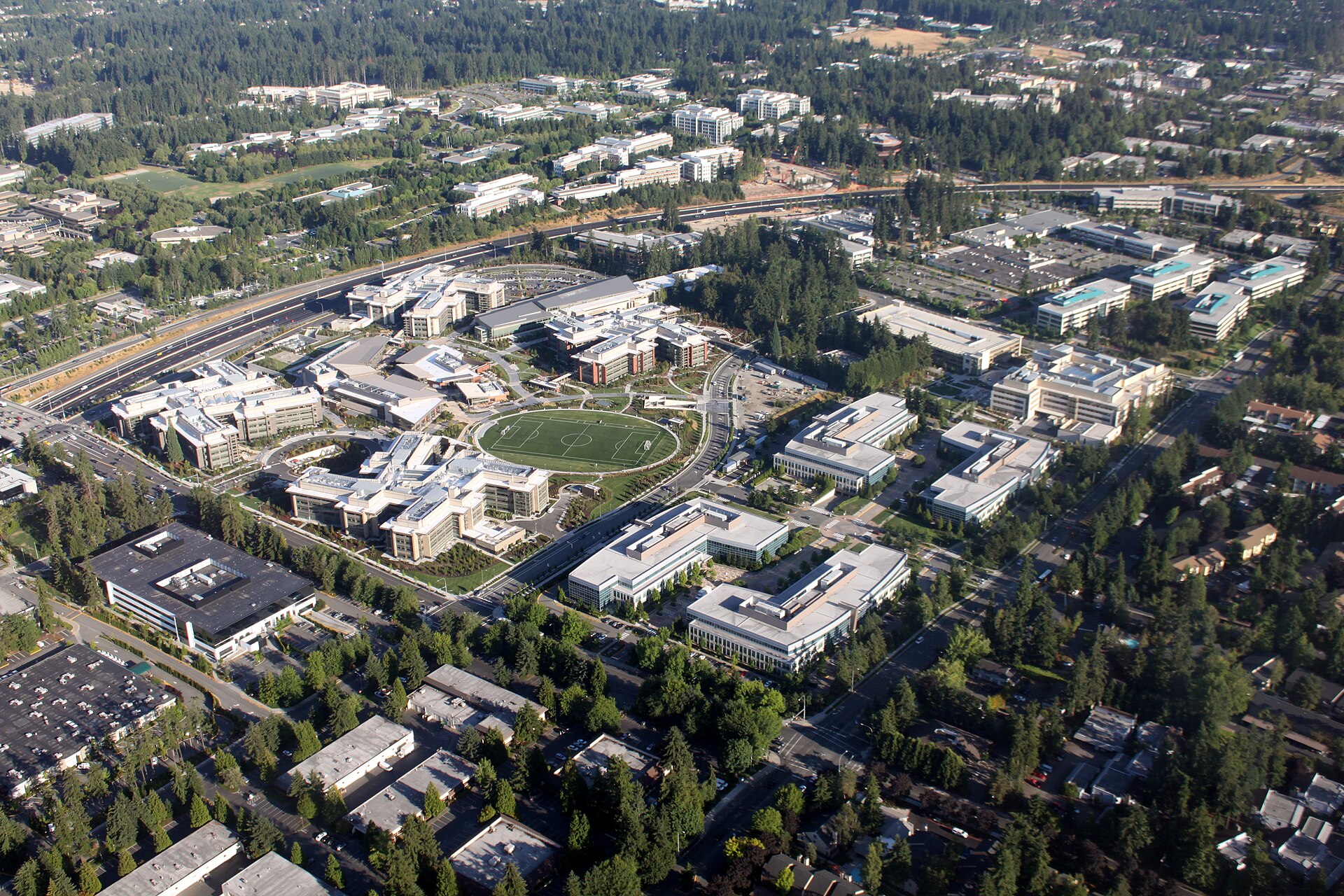 Microsoft campus where the Microsoft voluntary buyout offer was announced