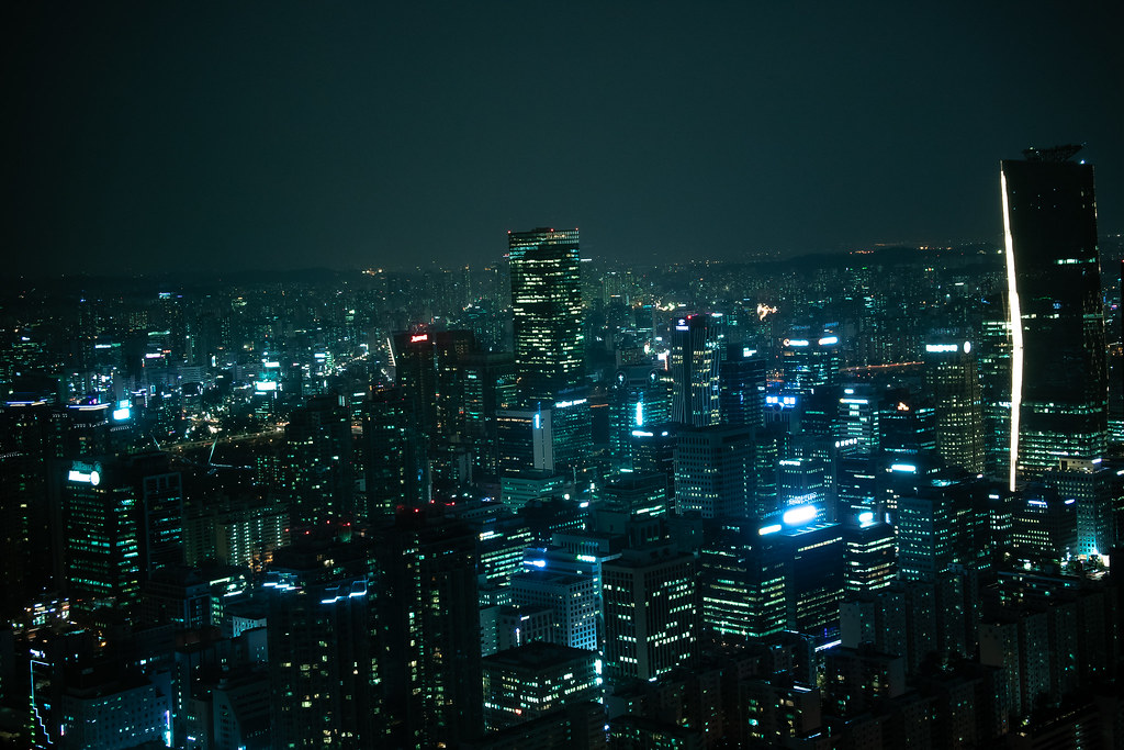 South Korea record exports Seoul skyline