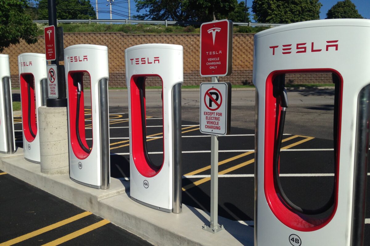 Tesla charging station tied to the Tesla Q3 2026 earnings report